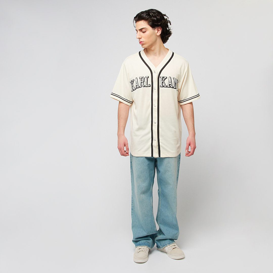 KARL KANI COLLEGE BASEBALL SHIRT KM251-020-1-BEIGE Μπέζ