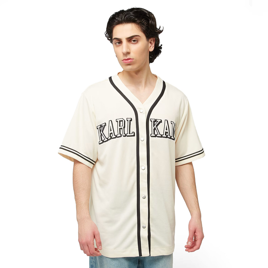 KARL KANI COLLEGE BASEBALL SHIRT KM251-020-1-BEIGE Μπέζ