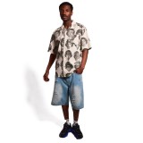 GRIMEY THE MIDNITE BUTTON UP SHIRT GHS746-LGRE Γκρί Εικόνα 1