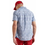 SUPERDRY S/S DENIM LOOM SHIRT M4010329A-5GX Πορτοκαλί Εικόνα 0