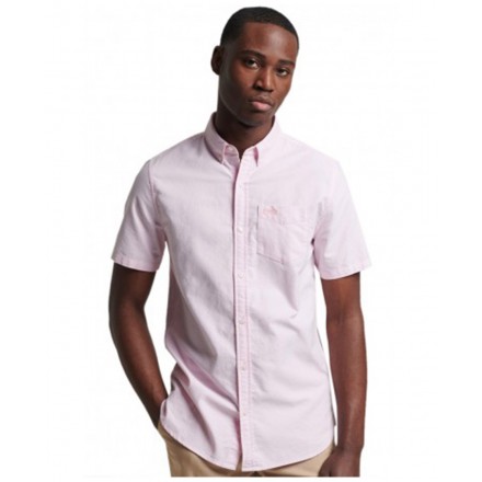 SUPERDRY OVIN VINTAGE OXFORD S/S SHIRT M4010515A-LPM ΡΟΖ