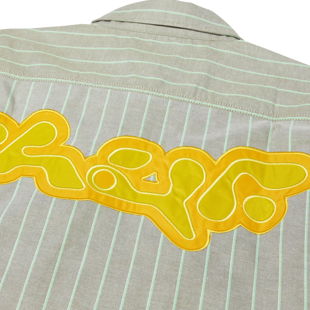 HUF PARKER S/S WORK SHIRT BU00197-DDHRB Πράσινο