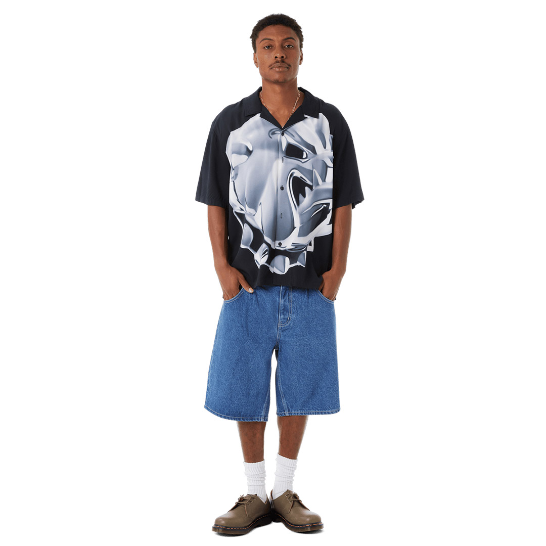 HUF BIG DAWG S/S RESORT SHIRT BU00231-BLACK Μαύρο