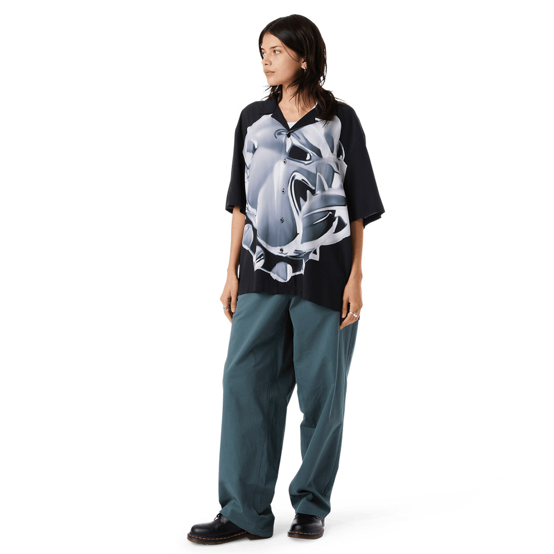 HUF BIG DAWG S/S RESORT SHIRT BU00231-BLACK Μαύρο
