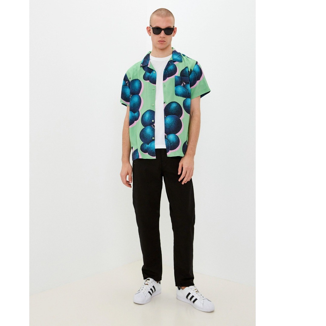 OBEY BLUEBERRIES WOVEN SS 181210335-CUB Πολύχρωμο