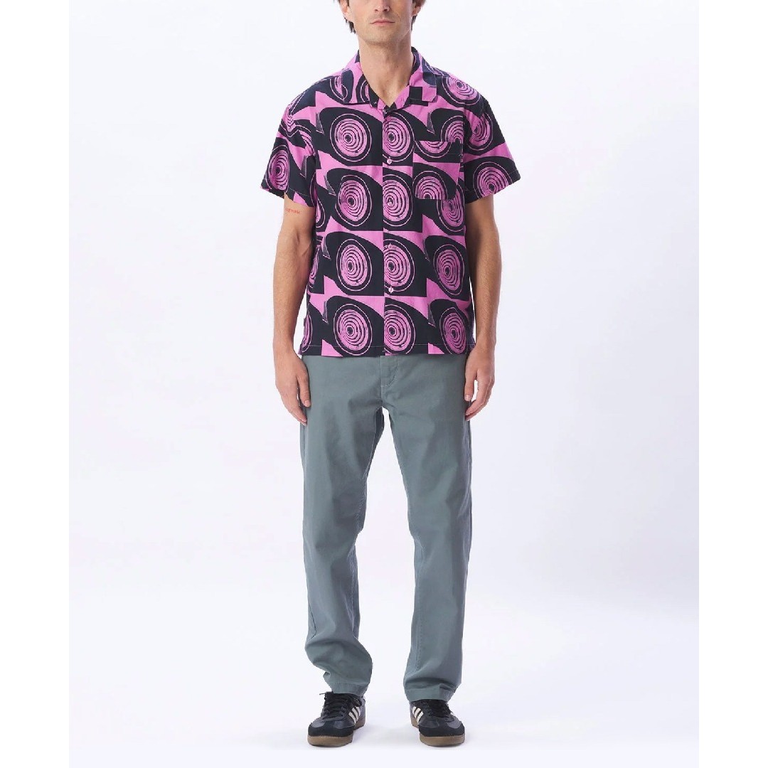 OBEY LANKERSHIM WOVEN  SS 181210369-ROS Πολύχρωμο