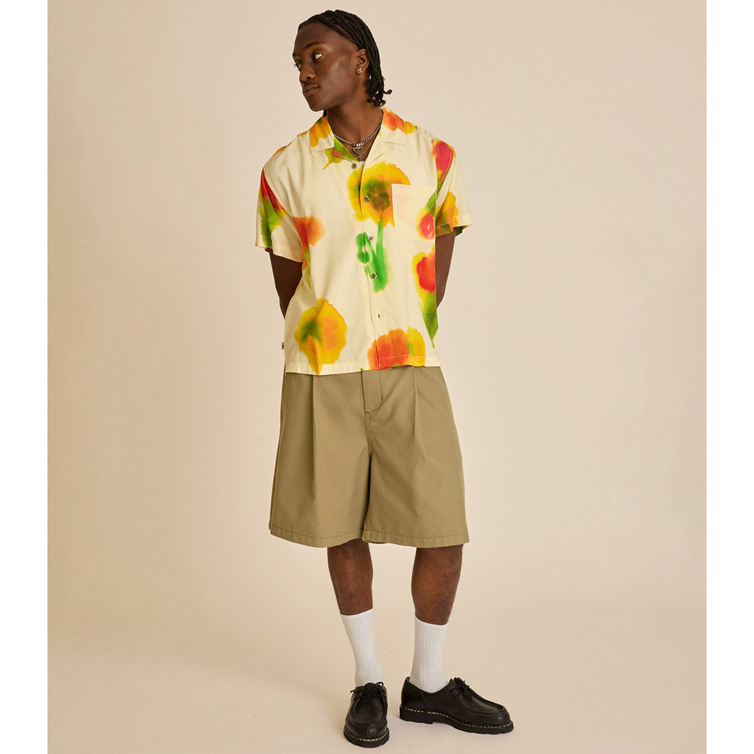 OBEY KINNEY WOVEN SS 181210438-CRM Πολύχρωμο