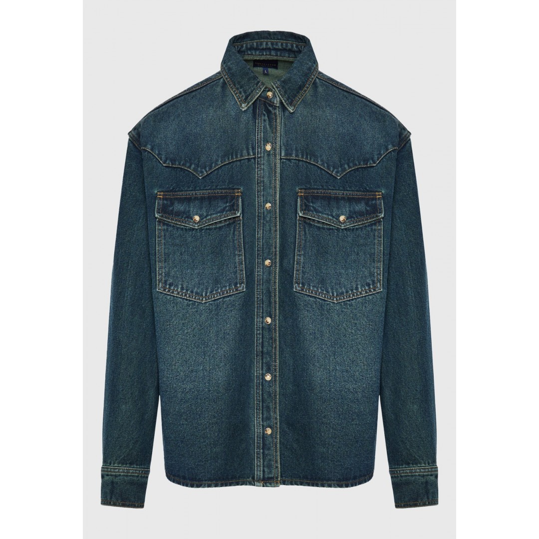 FUNKY BUDDHA FBM012-066-05-DIRTY BLUE Μπλε