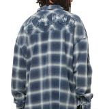 KARL KANI SMALL SIGNATURE DISTRESSED CHECK OVERSHIRT KM243-034-1-INGIDO/LIGHT SAND Πολύχρωμο Εικόνα 0
