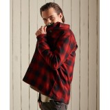 SUPERDRY WOOL MILLER OVERSHIRT M4010457A-6GN Red
