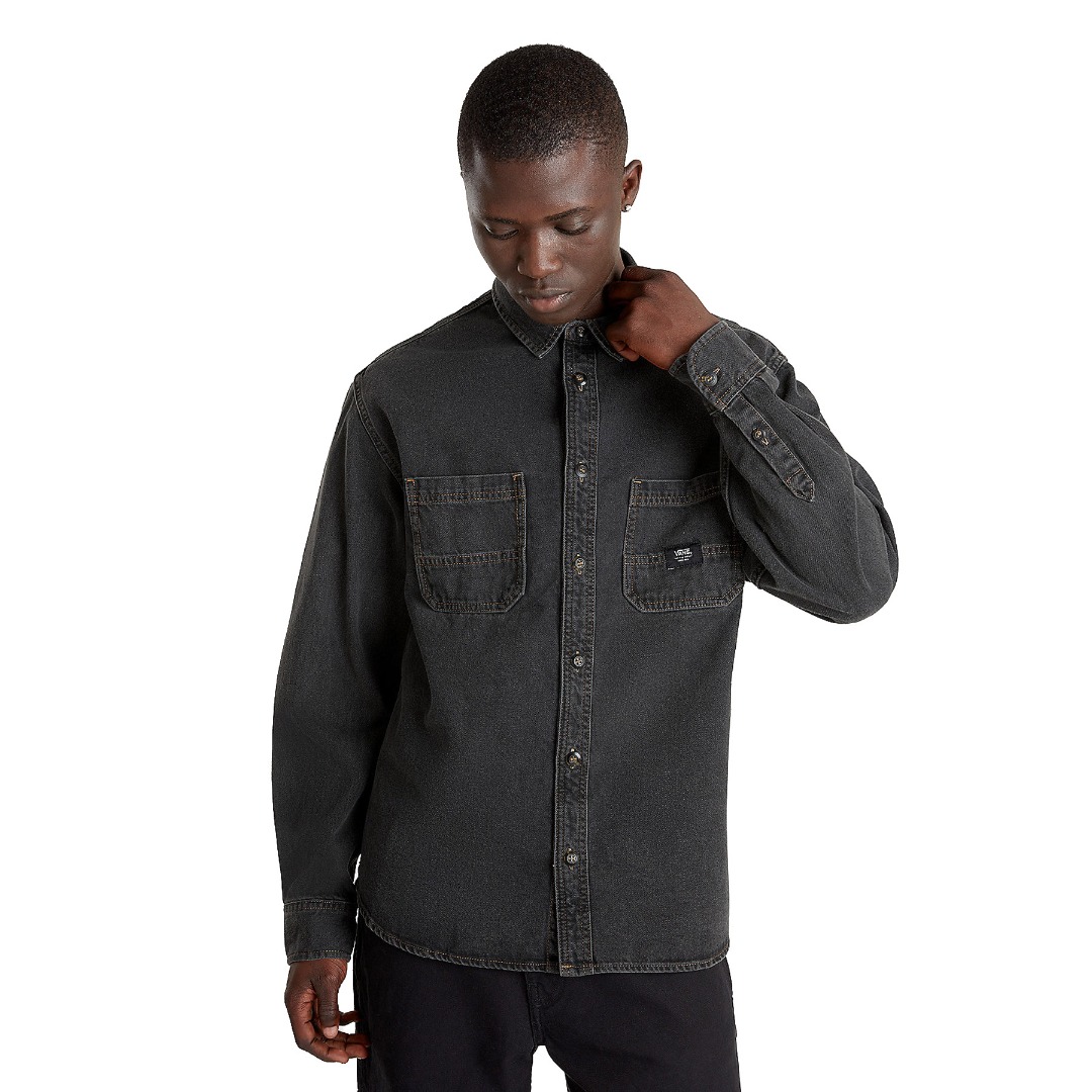 VANS STEVENS DENIM LS WOVEN VN000HNTDAD-DAD Black