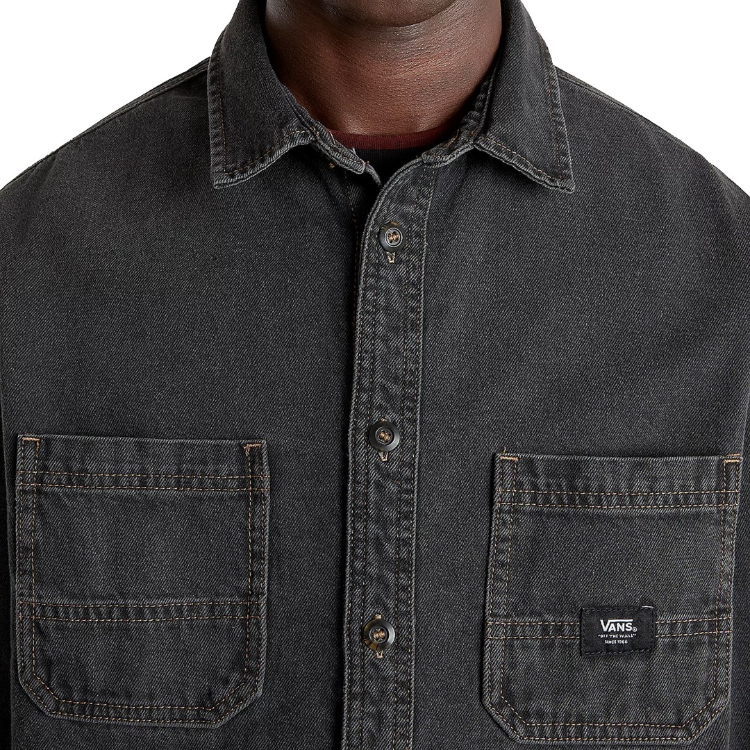 VANS STEVENS DENIM LS WOVEN VN000HNTDAD-DAD Black