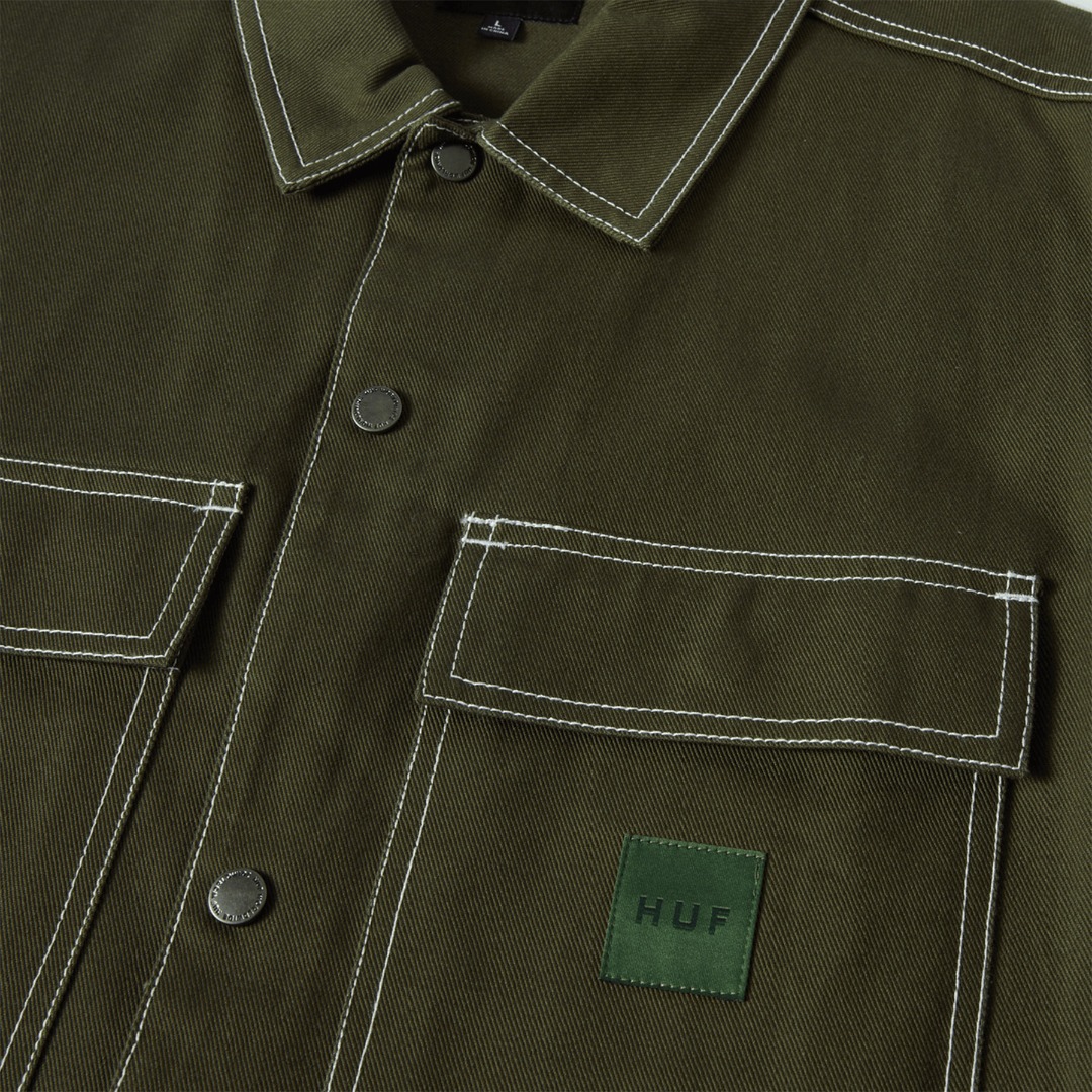HUF MASON SHACKET BU00212-HUNTG Κhaki