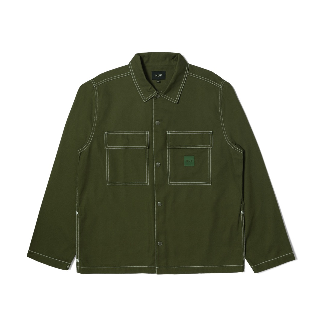 HUF MASON SHACKET BU00212-HUNTG Κhaki