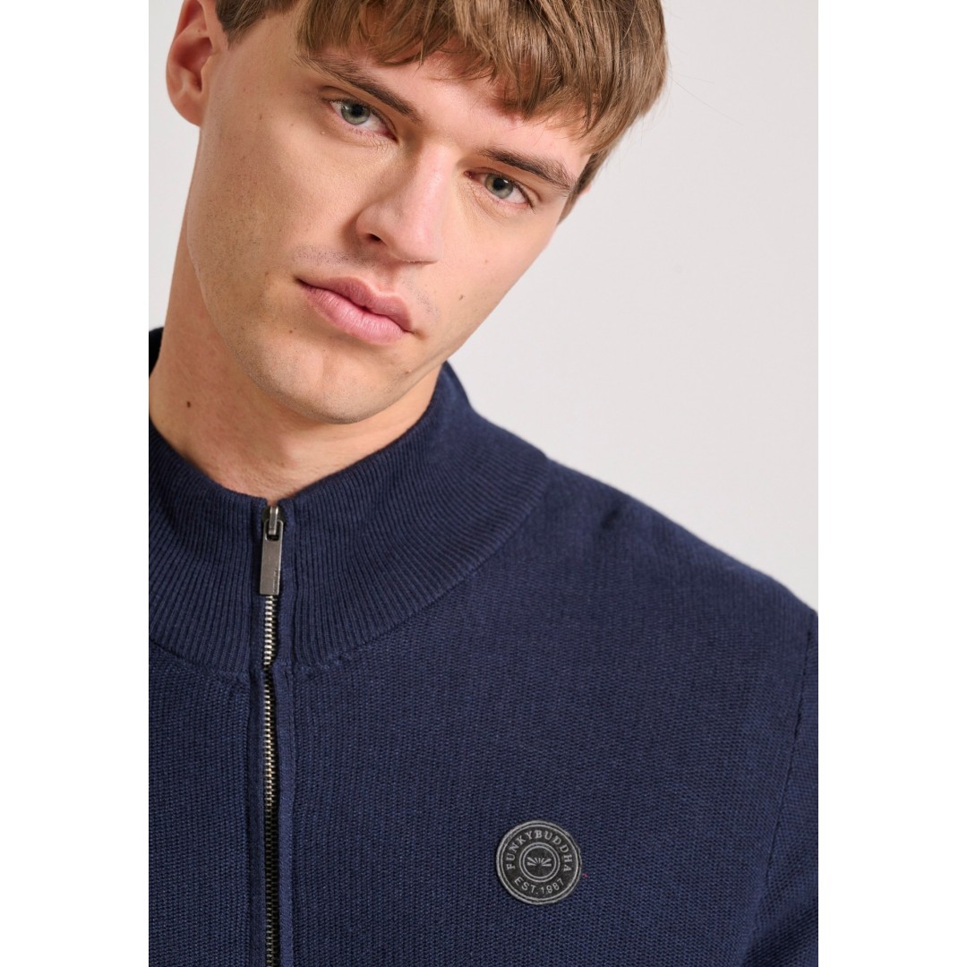 FUNKY BUDDHA FBM010-013-09-NAVY MEL Μπλε