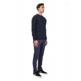 BASEHIT COTTON KNITTED SWEATER 182.BM70.91-NAVY ML Blue Image 1