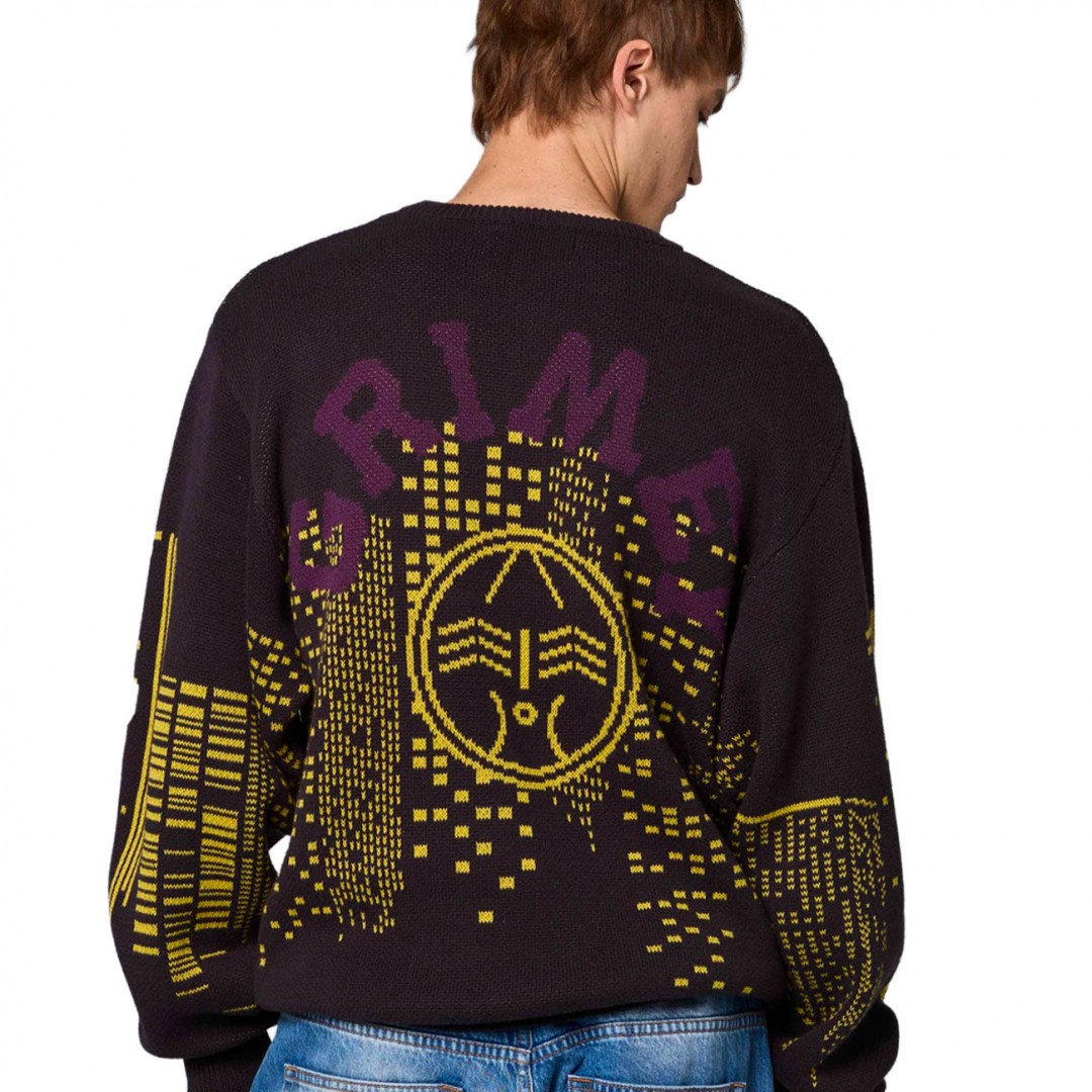 GRIMEY ROYAL PAW KNIT SWEATER GKSW646-BLK Μαύρο