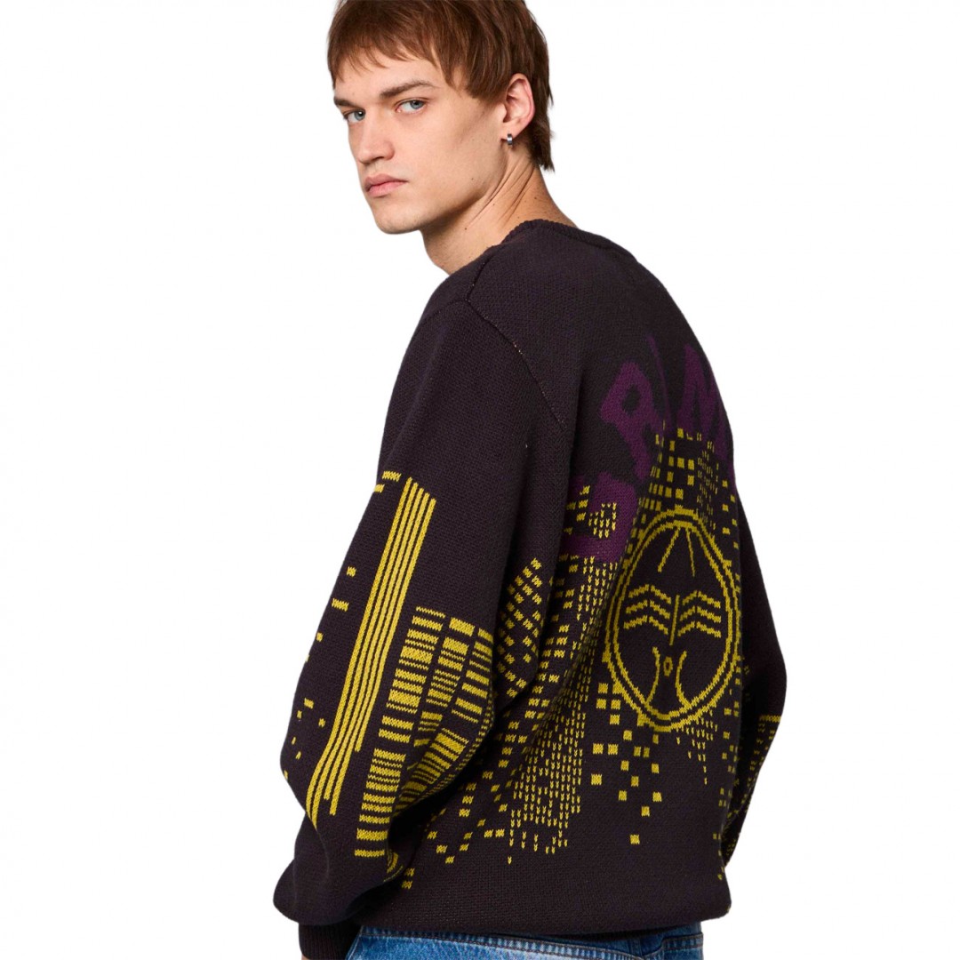 GRIMEY ROYAL PAW KNIT SWEATER GKSW646-BLK Μαύρο