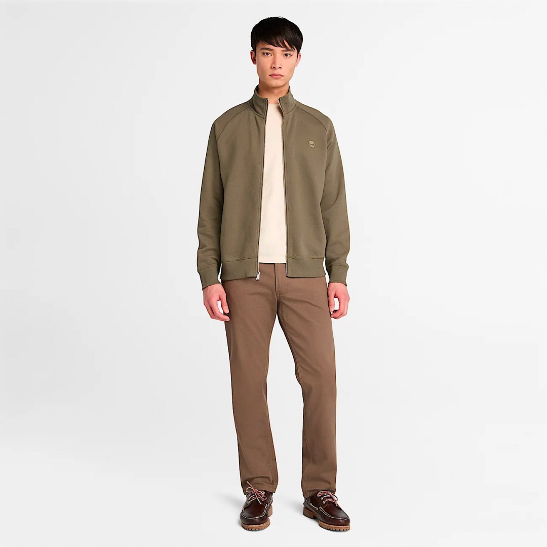 TIMBERLAND EXETER RIVER BRUSHED BACK FULL-ZIP FUNNEL NECK TB0A5MDEA58-A58 Κhaki