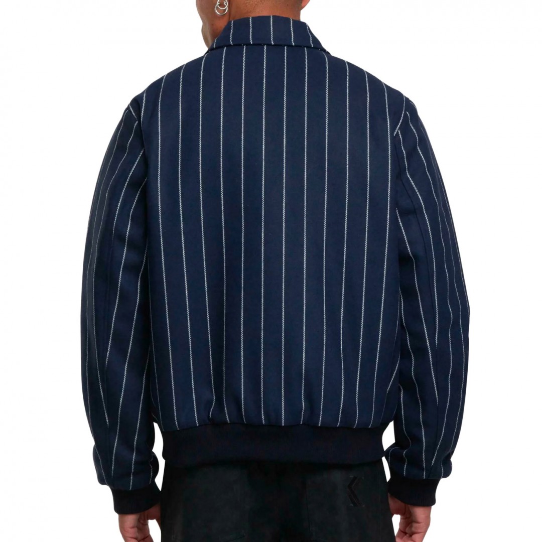 KARL KANI PINSTRIPES WOOL JACKET KM253-045-1-BLUE Μπλε