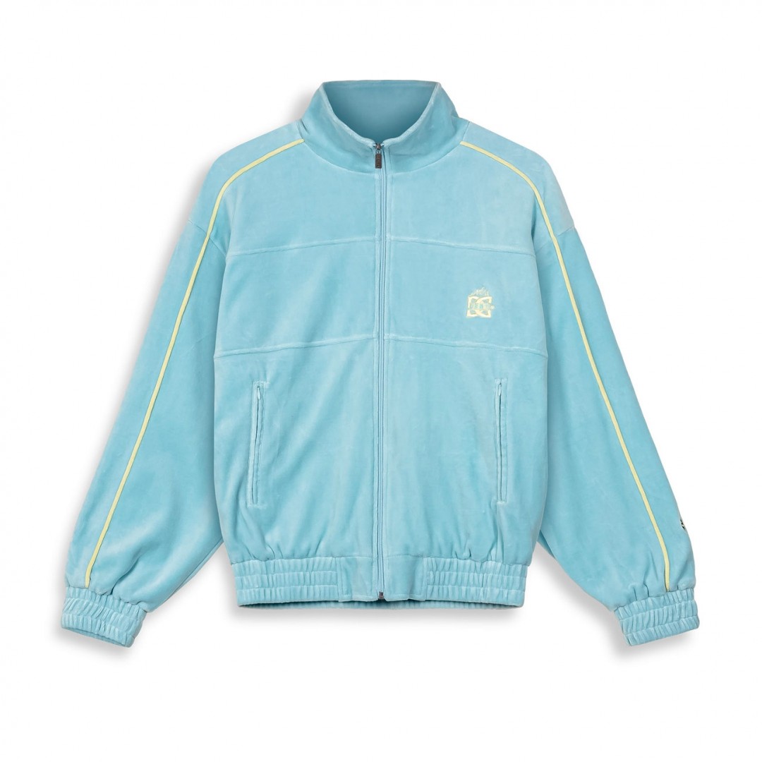 GRIMEY SWARM DC SHOES X GRIMEY VELVET TRACK JACKET GVTJ194-BLU Μπλε