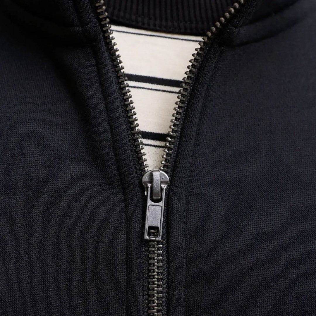 JACK & JONES JJEBRADLEY SWEAT ZIP HN NOOS 12298690-5027478 Black
