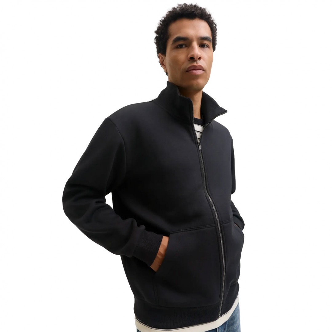 JACK & JONES JJEBRADLEY SWEAT ZIP HN NOOS 12298690-5027478 Black