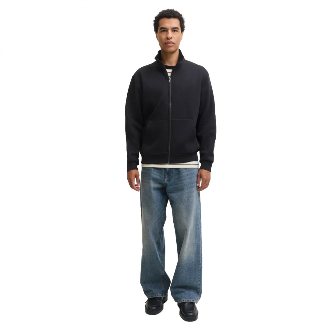 JACK & JONES JJEBRADLEY SWEAT ZIP HN NOOS 12298690-5027478 Black