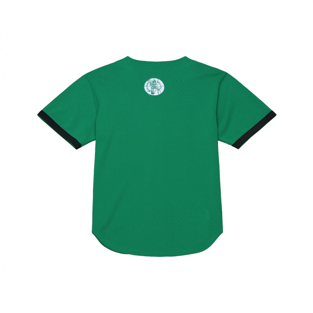 MITCHELL & NESS NBA TEAM COLOR HEAD COACH MESH BUTTON FRONT BOSTON CELTICS TP16323-BCECLGN-GREEN Green