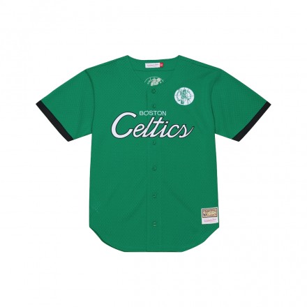 MITCHELL & NESS NBA TEAM COLOR HEAD COACH MESH BUTTON FRONT BOSTON CELTICS TP16323-BCECLGN-GREEN Green
