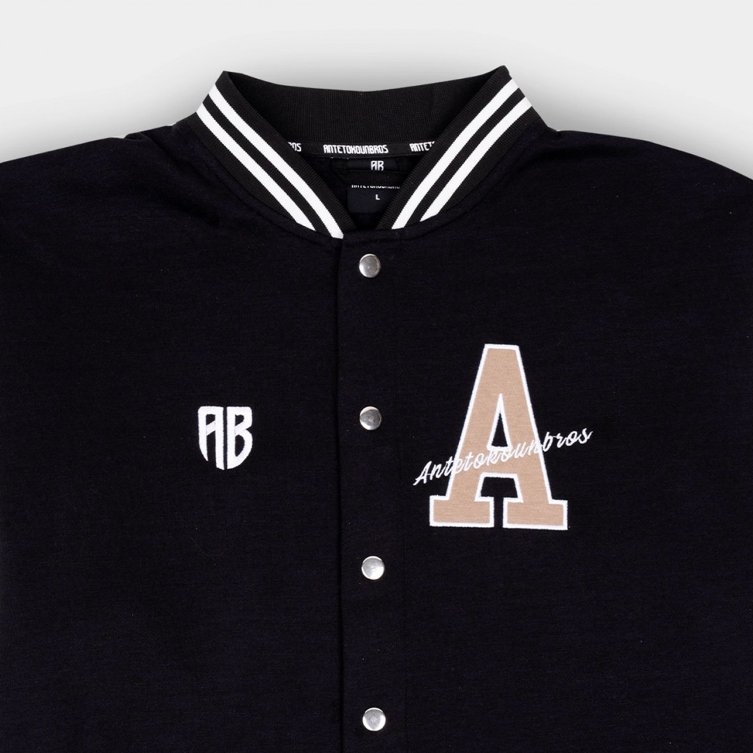 ANTETOKOUNBROS AB VARSITY JACKET APCD352U58-002 Μαύρο