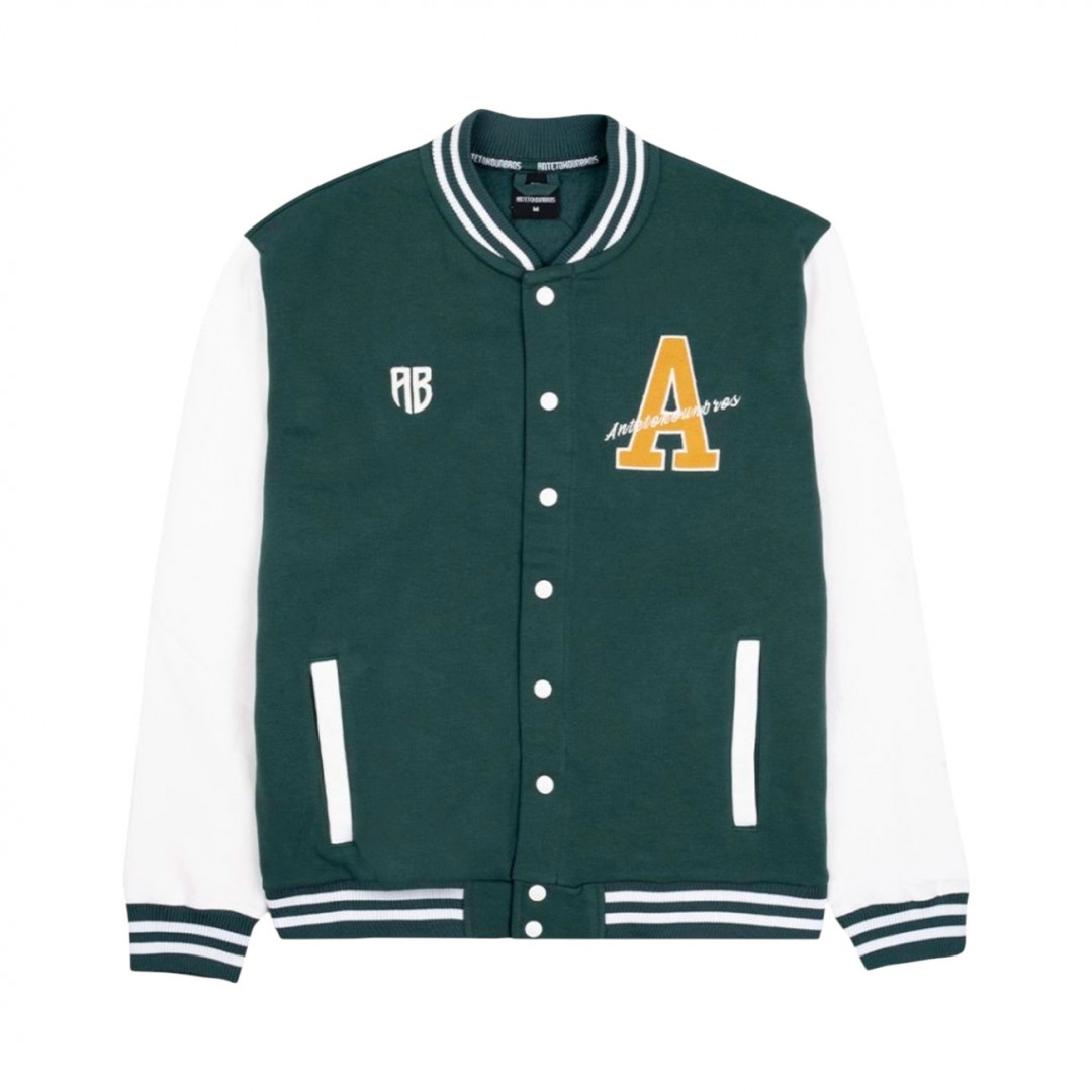ANTETOKOUNBROS AB VARSITY JACKET APCD352U58-601 Πράσινο