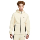 NIKE M NK TCH FLC FZ WR HOODIE FB7921-113 Ecru Image 