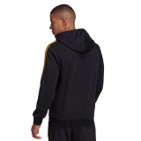 adidas Performance ESSENTIALS 3-STRIPES FLEECE HOODIE GD5232 Black Image 0