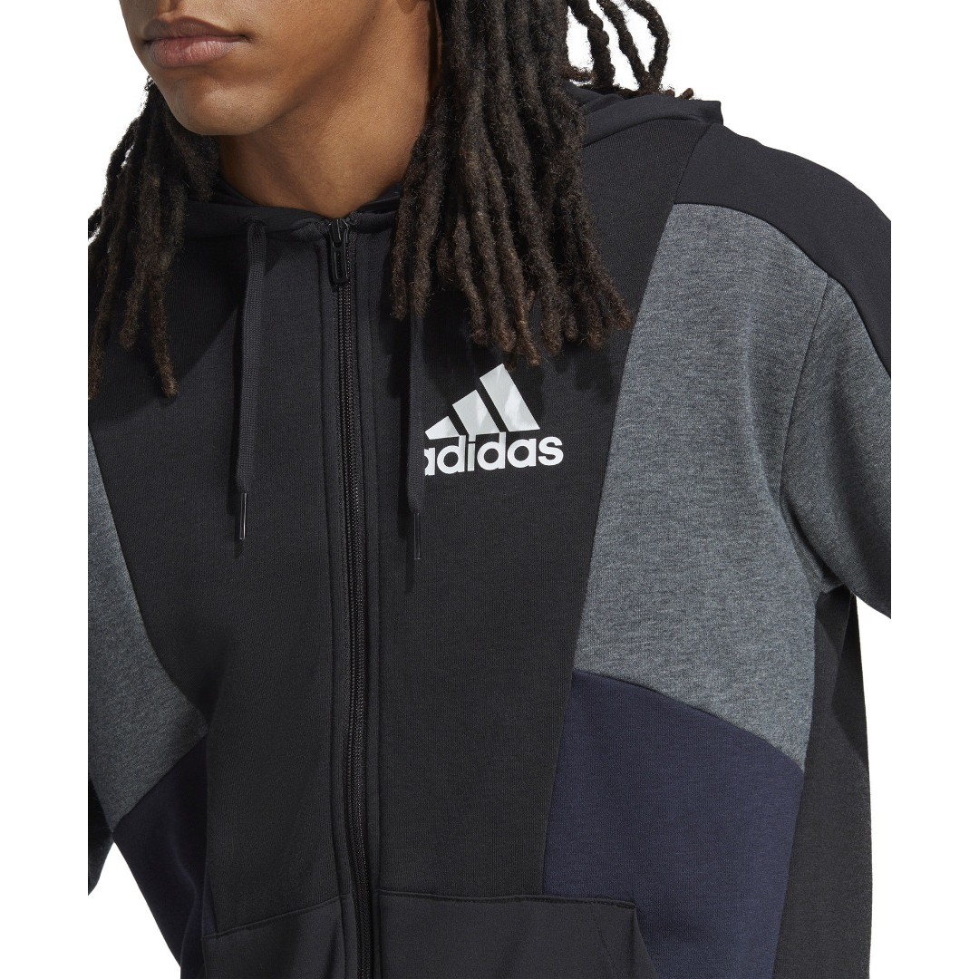 adidas Sportswear M ESS CB FZ HD HY5936 Μαύρο