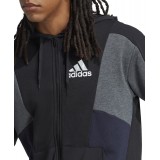 adidas Sportswear M ESS CB FZ HD HY5936 Μαύρο Εικόνα 3
