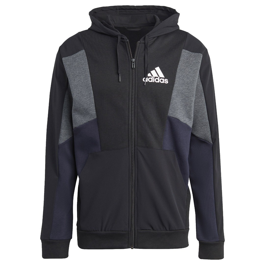 adidas Sportswear M ESS CB FZ HD HY5936 Μαύρο