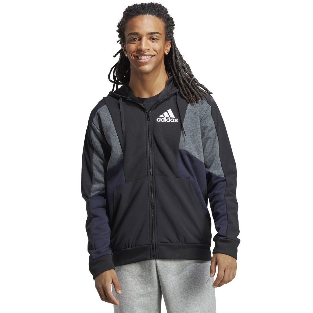 adidas Sportswear M ESS CB FZ HD HY5936 Μαύρο