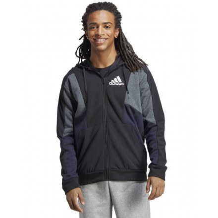 adidas Sportswear M ESS CB FZ HD HY5936 Μαύρο