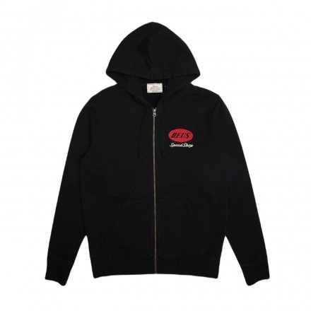DEUS TIN-LIZZIE ZIP HOODIE DMF228395-BLK Black