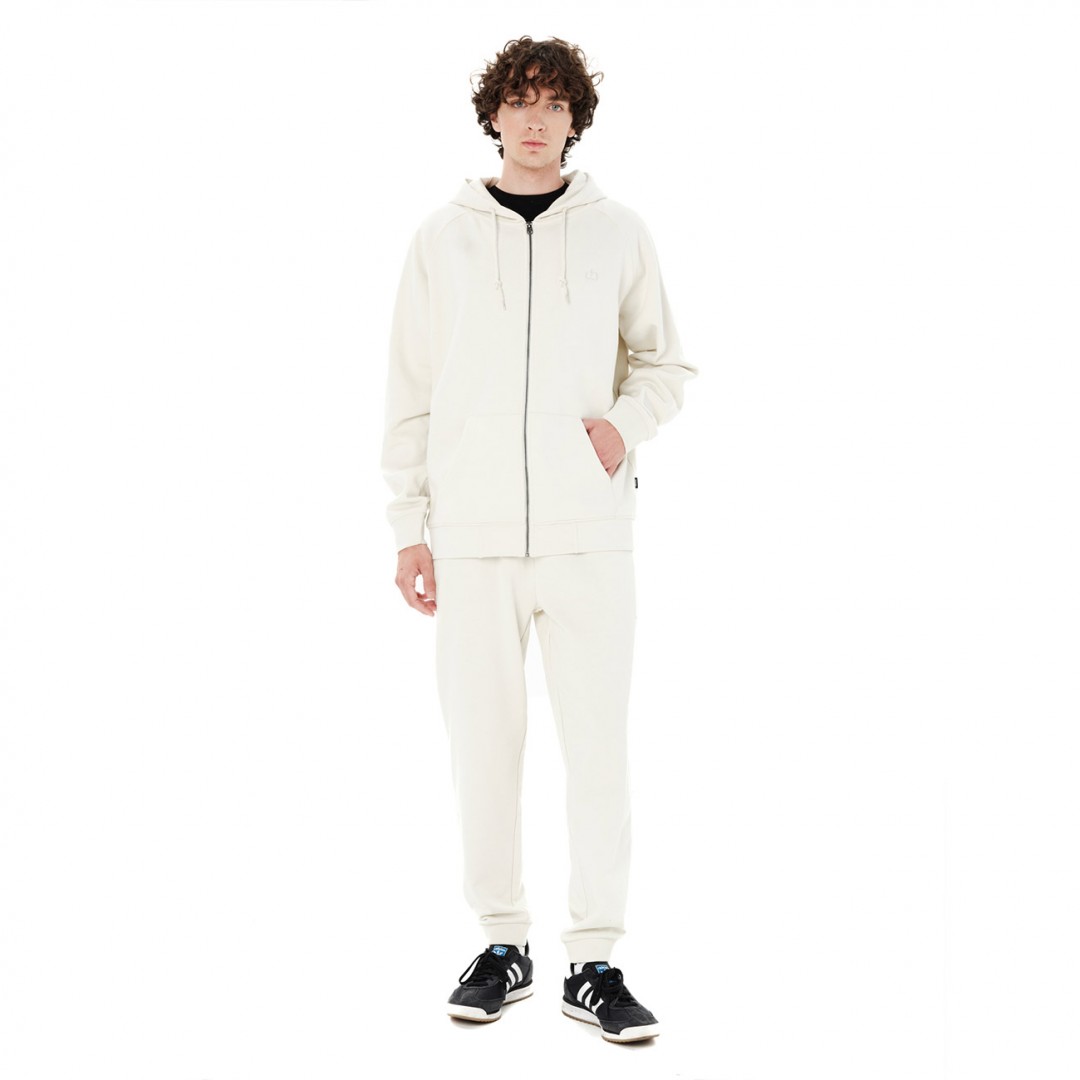 EMERSON MEN'S FULL ZIP HOODIE 262.EM21.89-CLAY WHITE Εκρού
