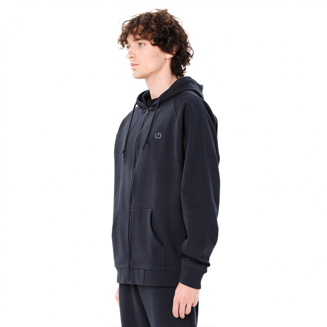 EMERSON MEN'S FULL ZIP HOODIE 262.EM21.89-DUSKY BLUE Μπλε