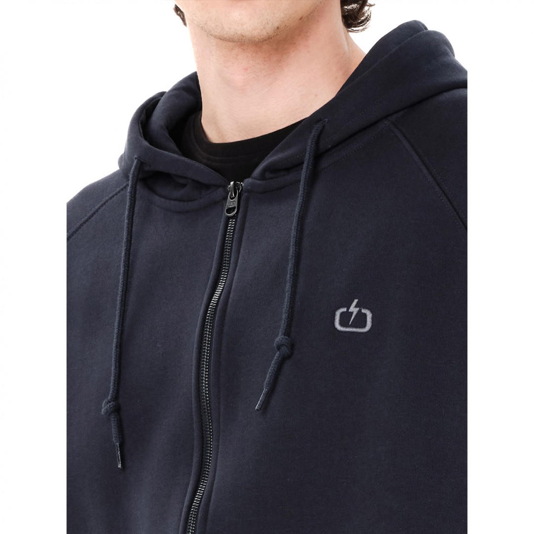 EMERSON MEN'S FULL ZIP HOODIE 262.EM21.89-DUSKY BLUE Μπλε
