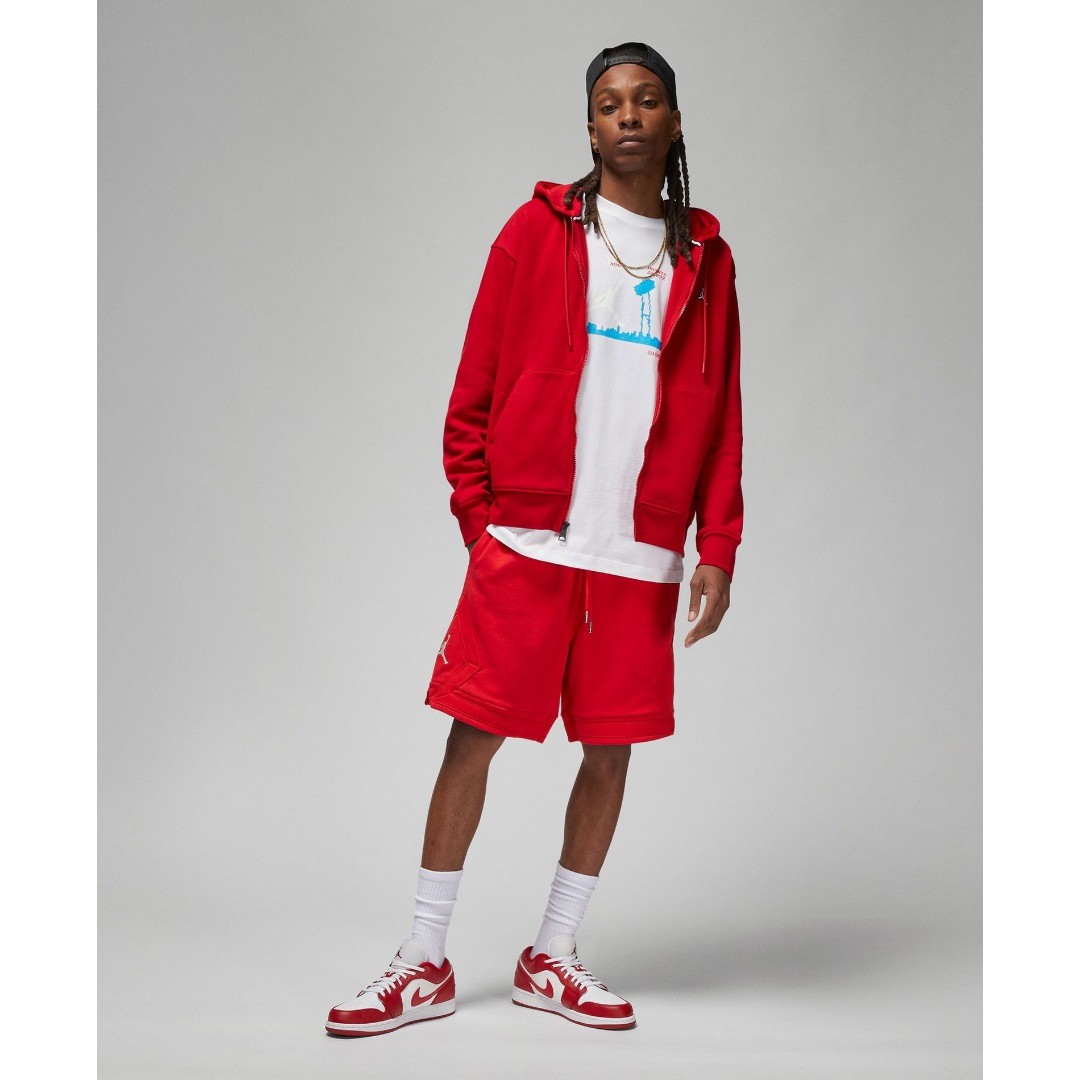 JORDAN M J ESS FLC FZ HOODIE DQ7350-687 Red