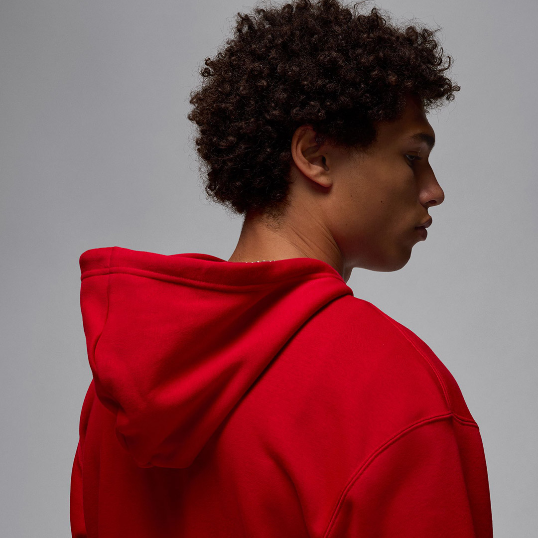 JORDAN BROOKLYN FLEECE FULL ZIP HOODIE FV7289-687 Κόκκινο