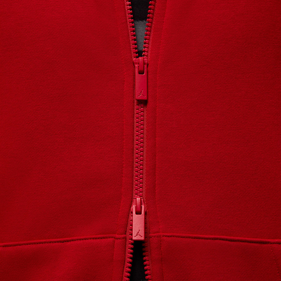 JORDAN BROOKLYN FLEECE FULL ZIP HOODIE FV7289-687 Κόκκινο