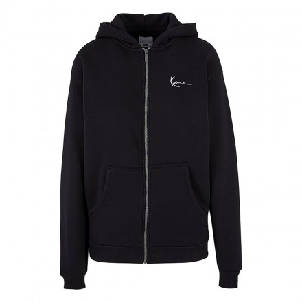 KARL KANI CHEST SIGNATURE ESSENTIAL OS ZIP HOODIE KM-ZH021-001-01-BLACK Black