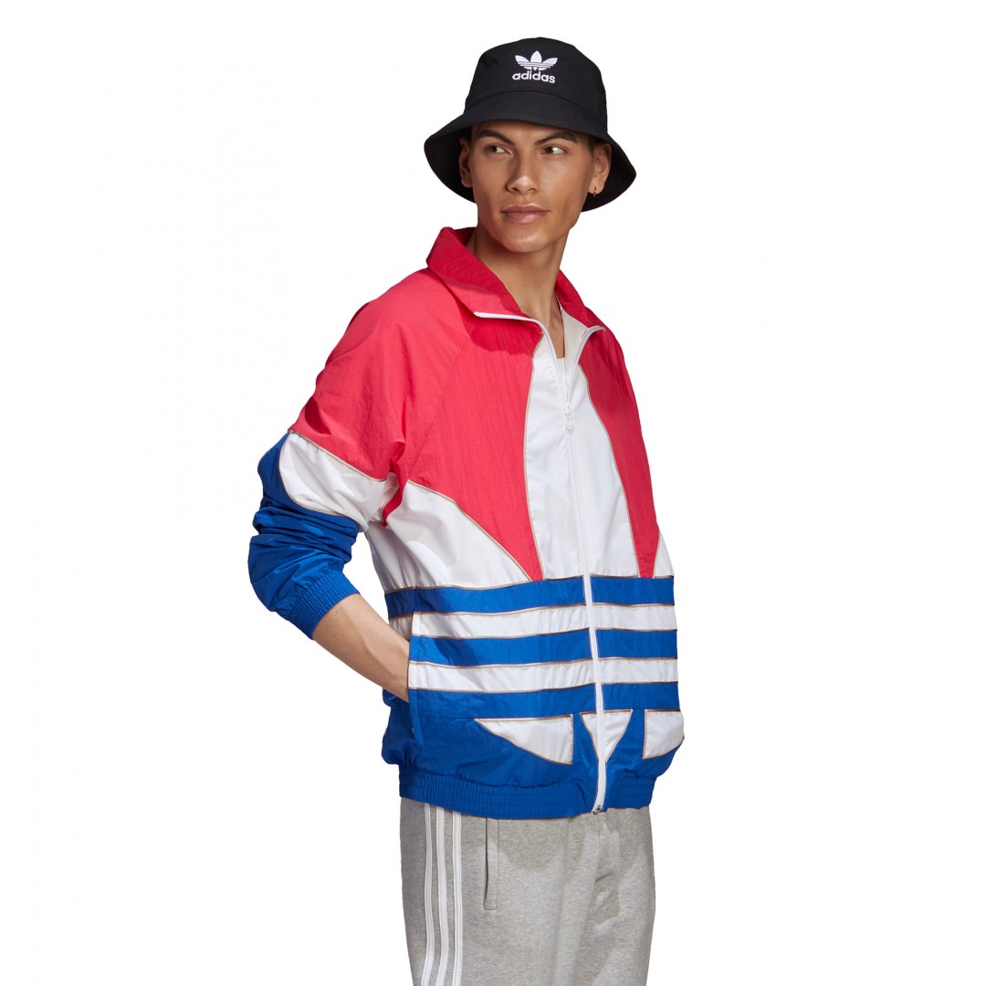 adidas Originals BIG TREFOIL OUTLINE WOVEN COLORBLOCK TRACK JACKET GE6224 Colorful