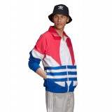 adidas Originals BIG TREFOIL OUTLINE WOVEN COLORBLOCK TRACK JACKET GE6224 Colorful Image 