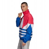 adidas Originals BIG TREFOIL OUTLINE WOVEN COLORBLOCK TRACK JACKET GE6224 Colorful Image 2